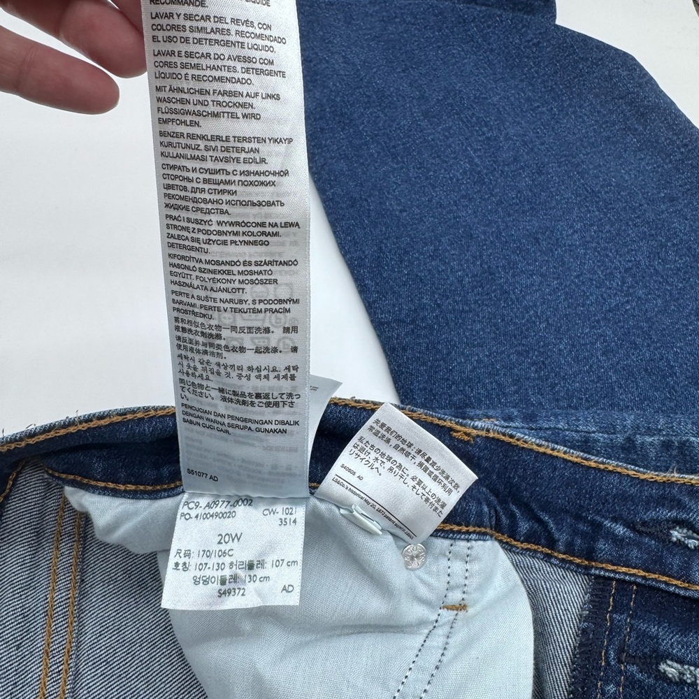 Levi’s Wedgie Straight‎ Leg Blue Jeans, Size 20W - Picture 12 of 13